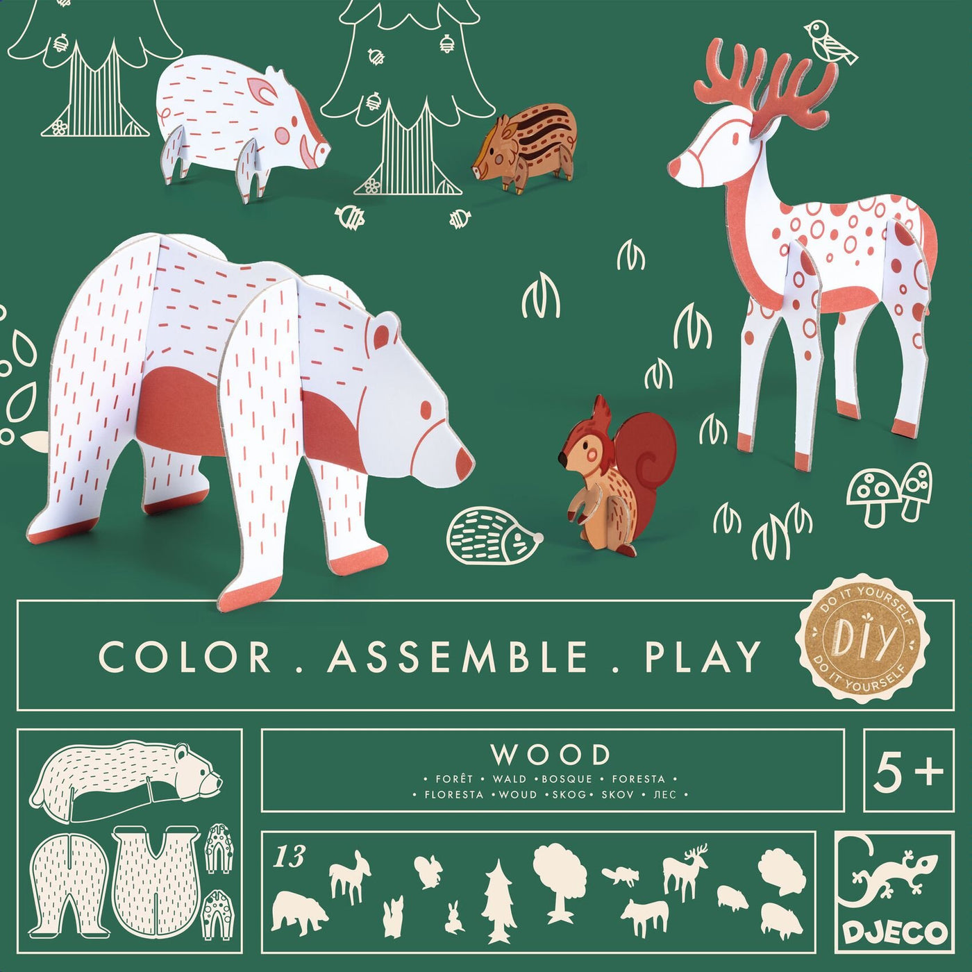 Art And Craft - Do It Yourself - Color.Assemble.Play Wood - Fsc Mix