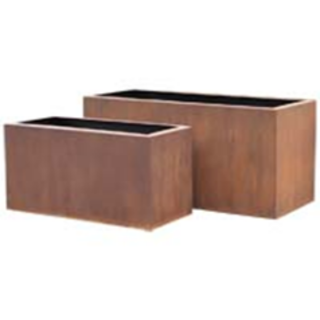 Corten Steel Pot CNTRU - Rust - 80x32H37