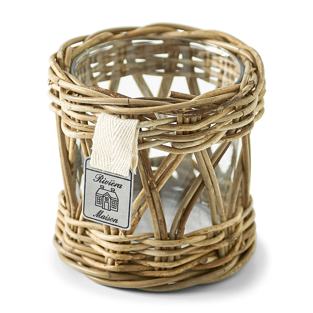 Rustic Rattan Votive (RM)