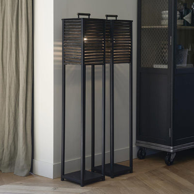 Ocean Cay Shutters Floor Lamp black