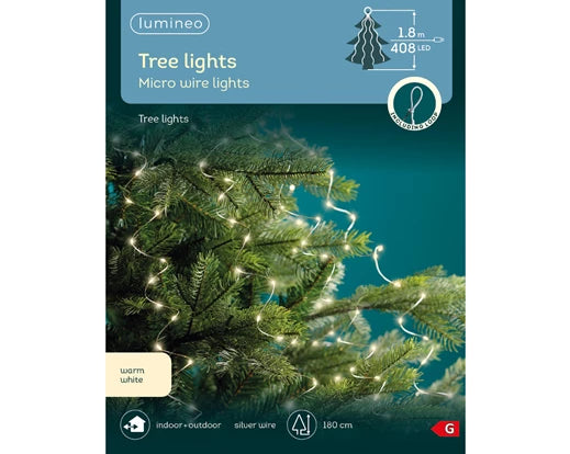 Micro LED Tree Bunch - Outdoor - Silver / Warm White