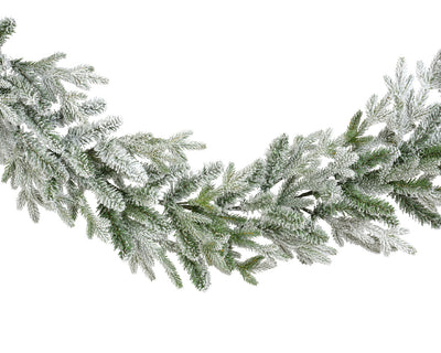 Norway Garland Snowy Indoor - Green / White