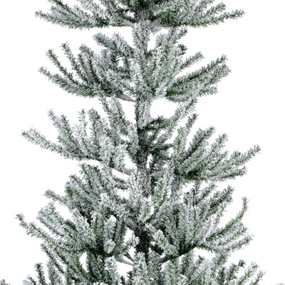 Oppdal Pine Snowy - Green / White