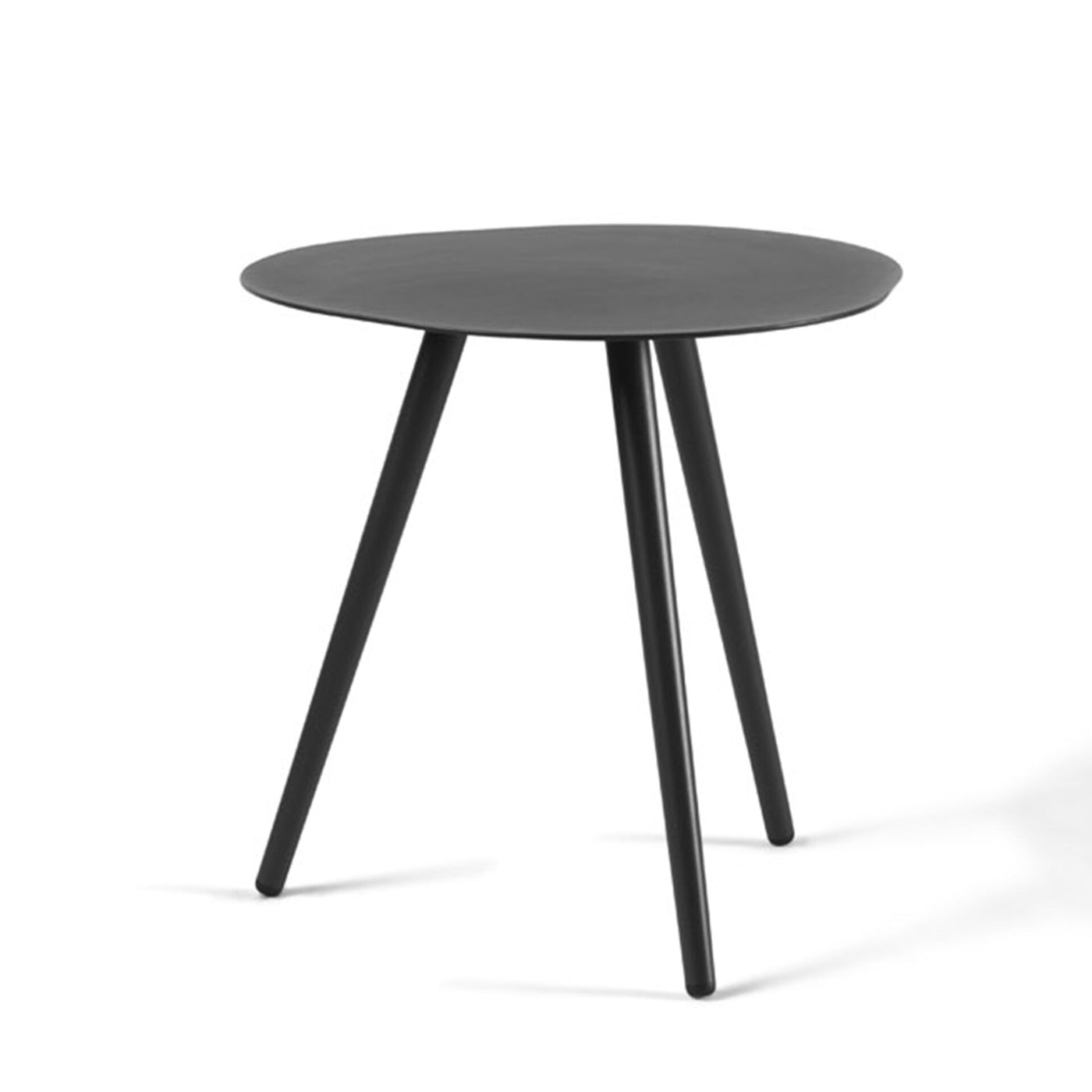 Sorrento side table small full alu charcoal