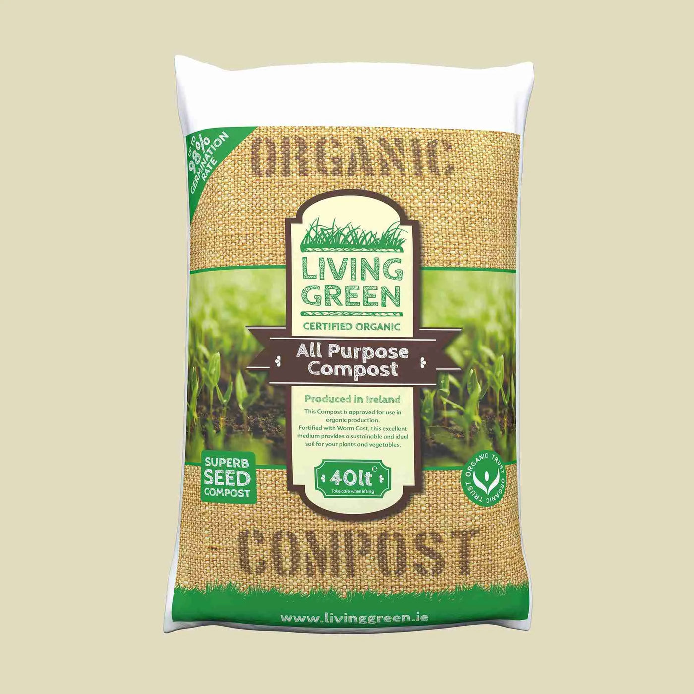 Living Green Compost - 40 Litre