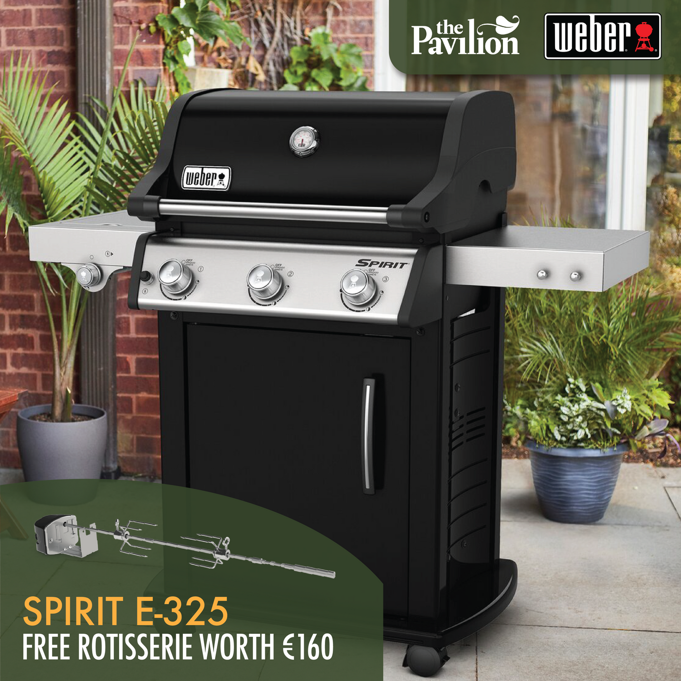 Spirit E-325 GBS Gas Barbecue - Black