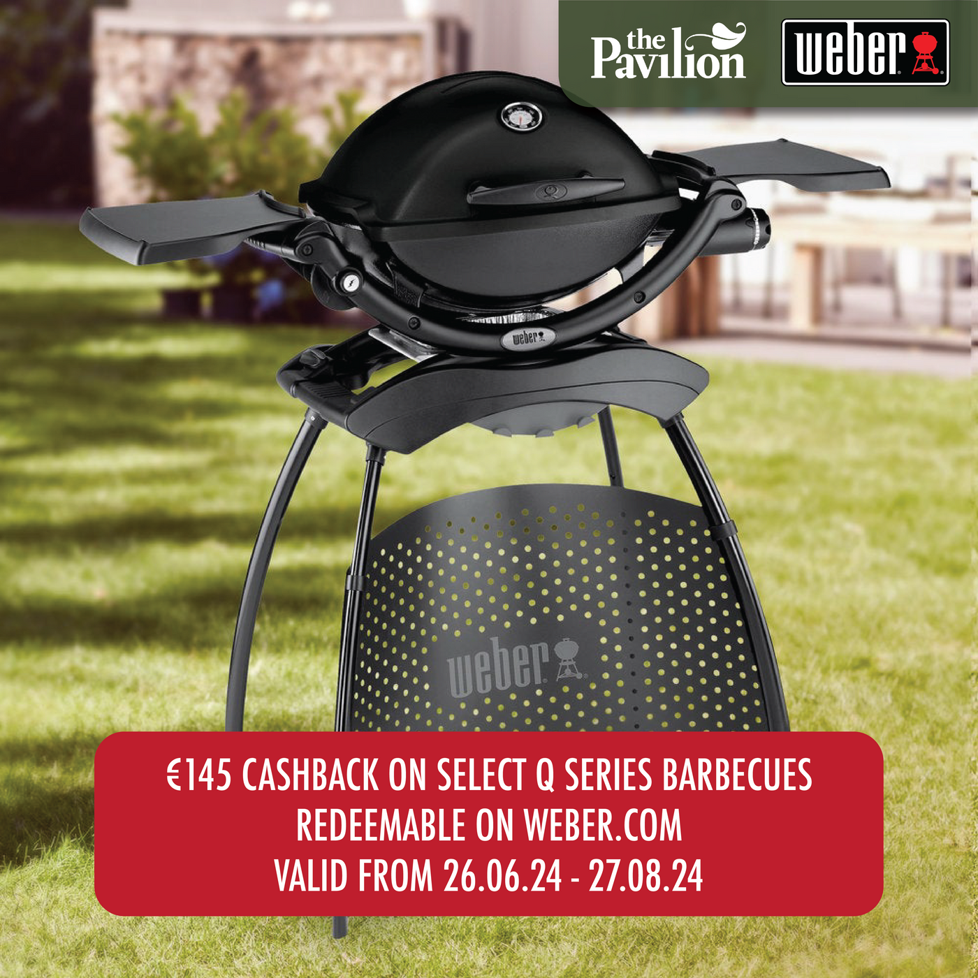 Weber Q 2200 Gas Barbecue with Stand - Black