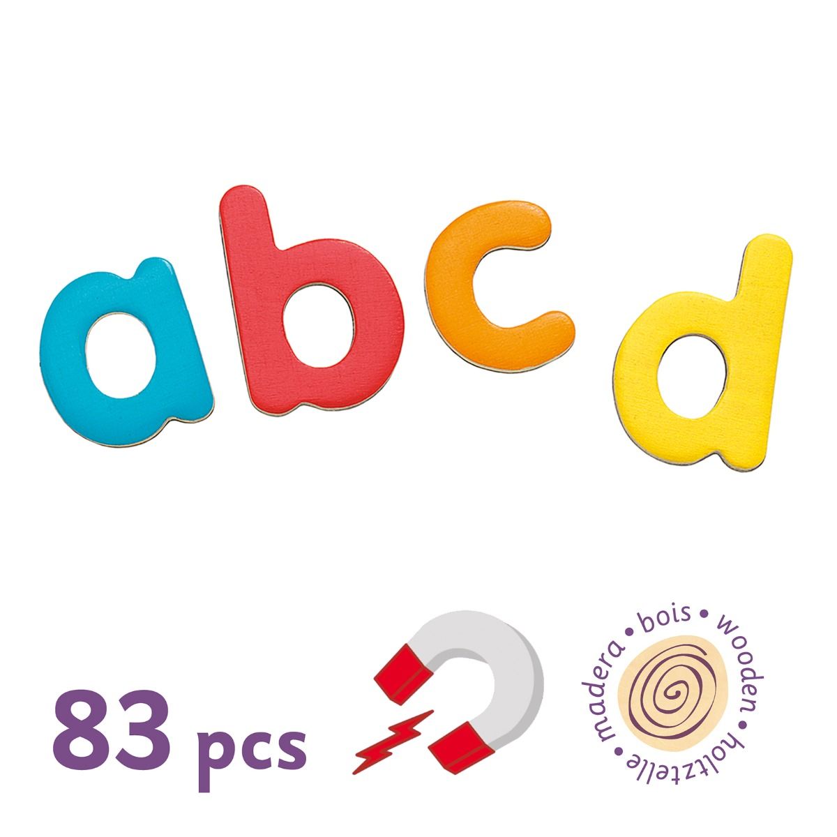 Jeux Educatifs Bois - 82 script letters 